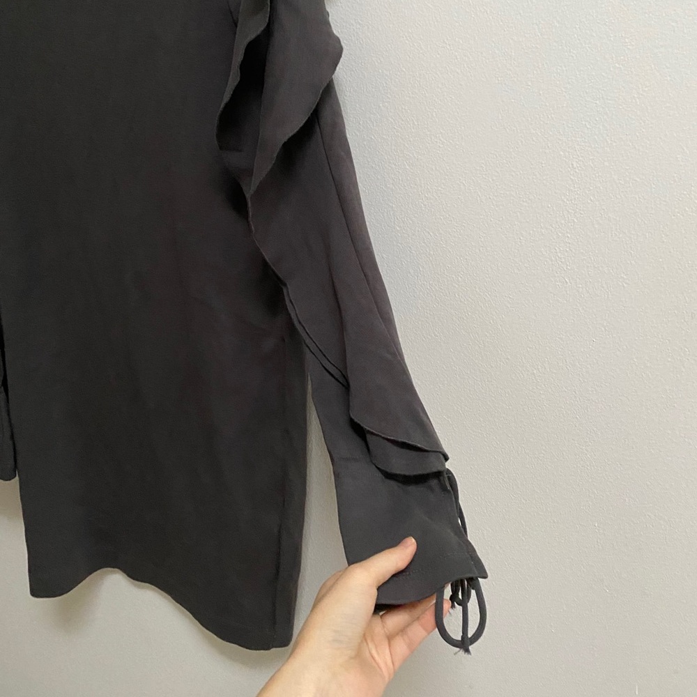 Zara Basic Long Sleeve Ruffle Dr… - Picture 3 of 5